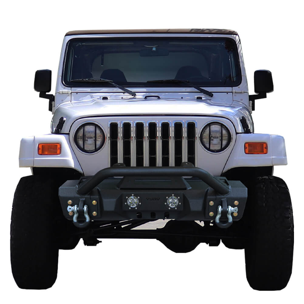 Vijay Front Bumper Fits 1997-2006 Jeep Wrangler TJ with Winch Plate [TJ-QG03]  - $ : Vijay, A Premium Bumper For Jeep, Ford