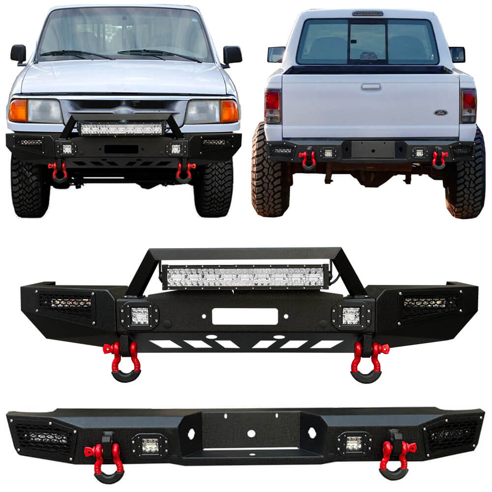 Vijay Front and Rear Bumper Fits 1993-1997 Ford Ranger